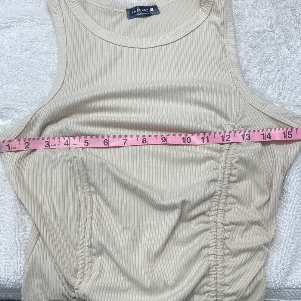 Paperoc Ruched Tank Top - Picture 7 of 7